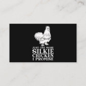 シルキーチキンおもしろいチキンラバー素晴らしシルキー 名刺 (正面)