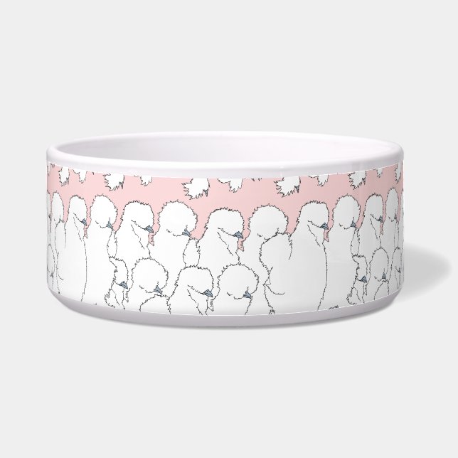 シルキーチキンズペットボウル ボウル (正面)