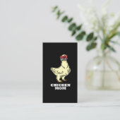 シルキーチキンマおもしろいムチキン農家マザー 名刺 (スタンド正面)