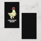 シルキーチキンマおもしろいムチキン農家マザー 名刺 (正面/裏面)