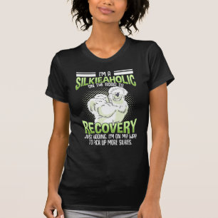 シルキーチキンラバーアニマル農業カイコ Tシャツ