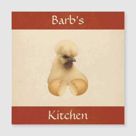 シルキーチキン変冷蔵庫磁石カード (正面)