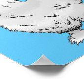 シルキーチキン漫画イラストレーション ポスター (角)