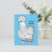 シルキーチキン漫画イラストレーション ポストカード (スタンド正面)