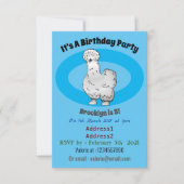 シルキーチキン漫画イラストレーション 招待状 (正面)