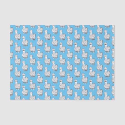 シルキーチキン漫画イラストレーション 薄葉紙 (正面)