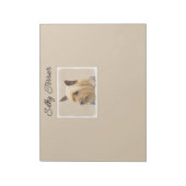 シルキーテリアの絵 - かわいいオリジナルの犬のアートよ ノートパッド (回転)