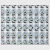 シルキーテリアクリスマス ラッピングペーパー (フラット)