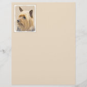 シルキーテリア絵画ズ – かわいいオリジナルドッグアート (正面)