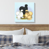 シルキートリオ キャンバスプリント (インサイチュ (寝室))