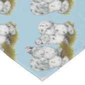 シルキーバンタムスプラッシュチキン テーブルクロス (アングル)