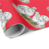 シルキーバンタムスプラッシュチキン ラッピングペーパー (ロールコーナー)