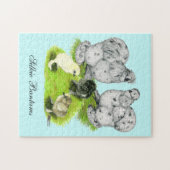 シルキーバンタムスプラッシュファミリー ジグソーパズル (横)