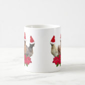 シルキーバンタムチキントリオクリスマスポイントセティア コーヒーマグカップ (中央)