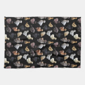 シルキーバンタム鶏 キッチンタオル (横)