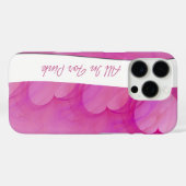 シルキーピンクハート抽象芸術線 Case-Mate iPhoneケース (裏面 (横))