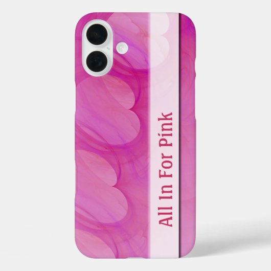 シルキーピンクハート抽象芸術線 Case-Mate iPhoneケース (裏面)