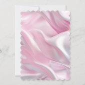 シルキーピンクホワイトブライダルシャワー 招待状 (裏面)