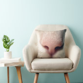 シルキーホワイト子猫枕 クッション (椅子)