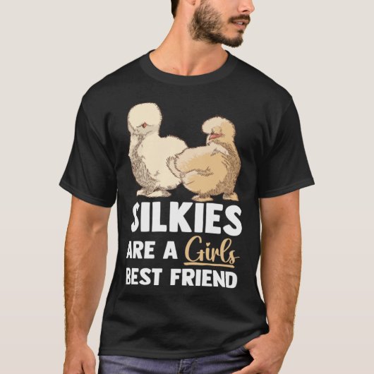 シルキー母さん 愛情たっぷりのシルキーに囲まれて Tシャツ (正面)