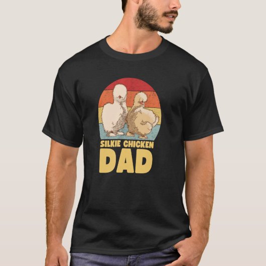 シルキー系の鶏の父 Tシャツ (正面)