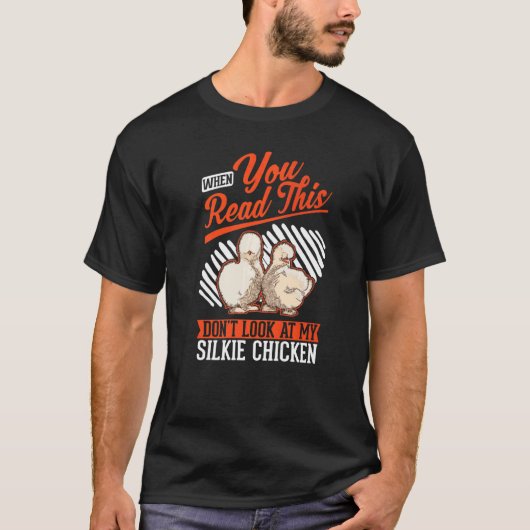 シルキー・チキン 烏骨鶏 Tシャツ (正面)