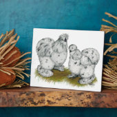 シルキー・バンタム・スプラッシュ・チキン フォトプラーク (側面)