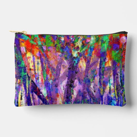 シルキ芸術的踊りカラー絵を描ズ アクセサリーポーチ (正面)