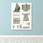 シルクとエジプトのコスチュームの例('Desc キャンバスプリント (インサイチュ (ウッドフロア))