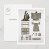 シルクとエジプトのコスチュームの例('Desc ポストカード (正面/裏面)