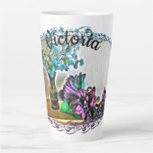 シルクとコーンフスクの花2190 カフェラテマグ (正面)