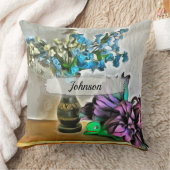 シルクとコーンフスクの花2190 クッション (ブランケット)