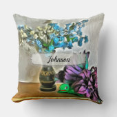 シルクとコーンフスクの花2190 クッション (正面)