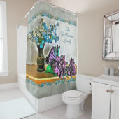 シルクとコーンフスクの花2190 シャワーカーテン (インサイチュ)