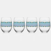 シルクとコーンフスクの花2190 ステムなしワイングラス (裏面)