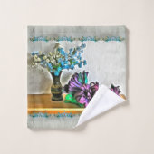 シルクとコーンフスクの花2190 バスタオルセット (ウォッシュタオル)