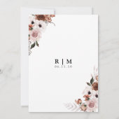 シルクのフローラは日付カードを保存 セーブザデート (裏面)