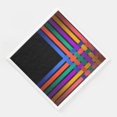 シルクのリボン線の黒い背景パターン明るい (コーナー)