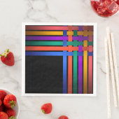 シルクのリボン線の黒い背景パターン明るい (インサイチュ)