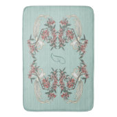 シルクのロマンス/モノグラムアクア バスマット (正面縦)