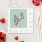 シルクアクアのロマンス 縁ありランチョンナプキン (インサイチュ)