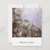 シルクアンドオルガンザ花びら結婚式招待状 招待状 (裏面)