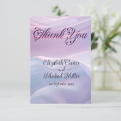 シルクウィスパーズ：夢のパステルウェーブピンクブルー サンキューカード (スタンド正面)