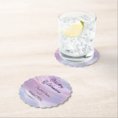 シルクウィスパーズ：夢のパステルウェーブピンクブルー ペーパーコースター (インサイチュ)