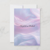 シルクウィスパーズ:夢のパステルウェーブピンクブルー 出欠カード (裏面)