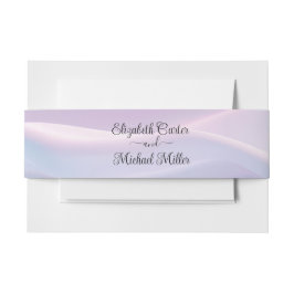 シルクウィスパーズ：夢のパステルウェーブピンクブルー 招待状ベリーバンド