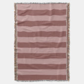 シルクエレガントバラとシャイピンクストライプの柄 スローブランケット (正面縦)