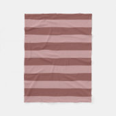 シルクエレガントバラとシャイピンクストライプの柄 フリースブランケット (正面)