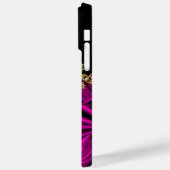 シルクエレガントリッチピンク金ゴールドブラック Case-Mate iPhoneケース (裏面 / 左)