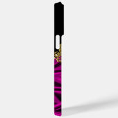 シルクエレガントリッチピンク金ゴールドブラック Case-Mate iPhoneケース (裏面 / 右)